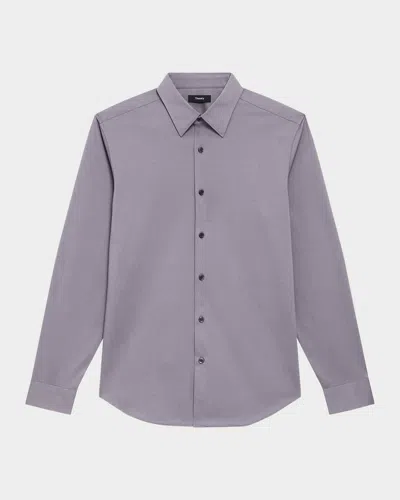 THEORY MEN'S SYLVAIN SHIRT IN STRUCTURE KNIT