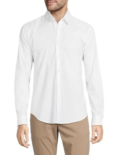 Theory Men's Sylvain Solid Shirt In White