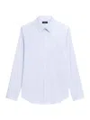 Theory Sylvain Exact Stripe Button Shirt In White