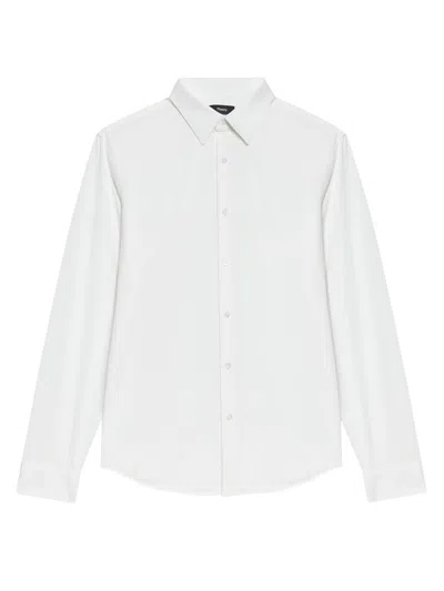 Theory Men's Sylvain Structure Knit Shirt In White