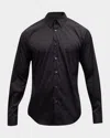 Theory Men's Sylvain Solid Shirt In Black