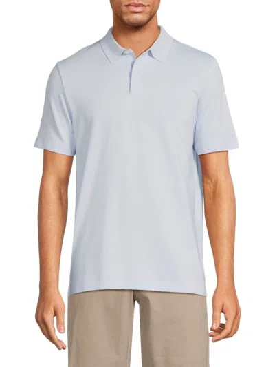 Theory Men's Textured Polo In Olympic