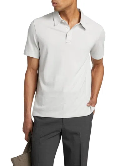 Theory Men's Textured Polo Shirt In Gray