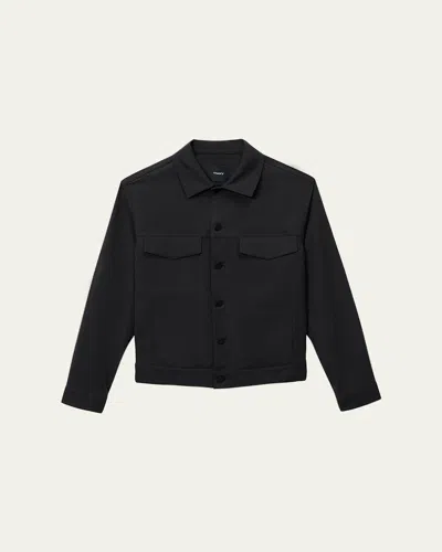 Theory Men's The River Jacket In Neoteric Twill In Black