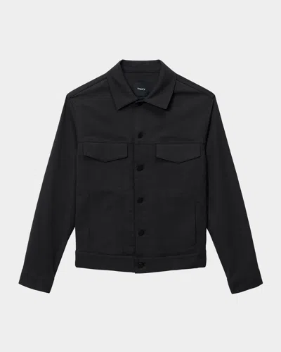 Theory Men's The River Jacket In Neoteric Twill In Blk