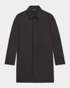 Theory Luxe Suffolk Double Faced Wool Blend Jacket In Hickory Melange