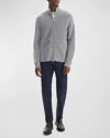 Theory Walton Full Zip Sweater In Breach In Medium Gray Heather