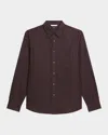 Theory Weekend Woods Check Cotton Button-up Shirt In Multi