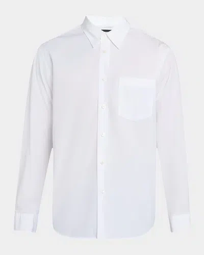 THEORY MEN'S WEEKEND LONG-SLEEVE COTTON SHIRT