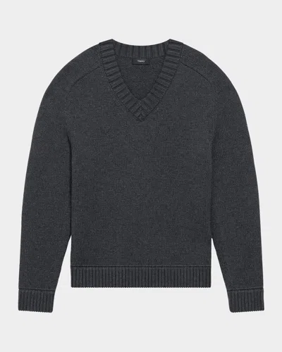 Theory Heavy Wool Sweater In Pestle Melange
