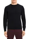 Theory Men's Wool Crewneck Sweater In Black