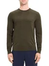 Theory Crewneck Sweater In Regal Wool In Green