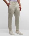 Theory Men's Zaine Pants In Hanson Twill In Limestone