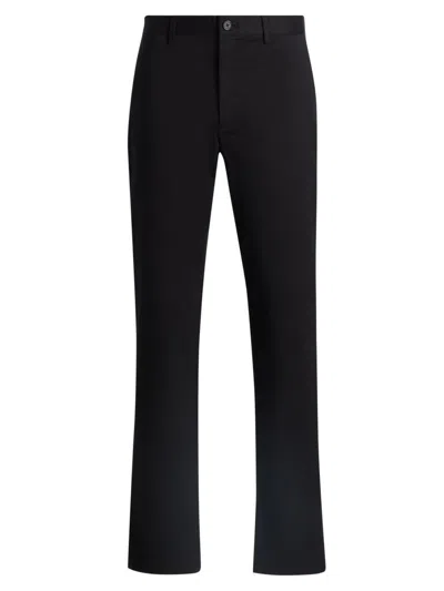 Theory Men's Zaine Cotton Straight-leg Pants In Black