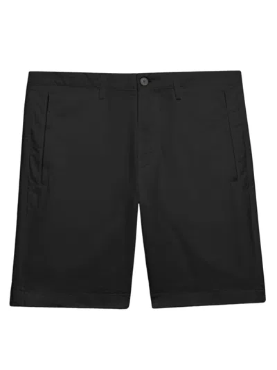 Theory Men's Zaine Flat Front Shorts In Black