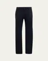 Theory Men's Zaine Precision Ponte Slim-straight Chino-style Pants In Black