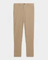 Theory Men's Zaine Precision Ponte Slim-straight Chino-style Pants In Brown