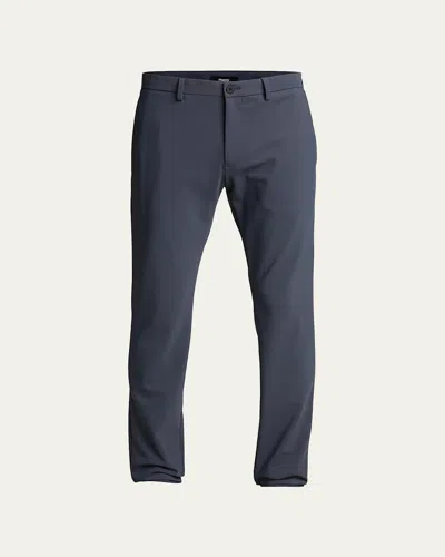 Theory Men's Zaine Precision Ponte Slim-straight Chino-style Pants In Gray