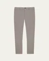 Theory Men's Zaine Precision Ponte Slim-straight Chino-style Pants In Gray