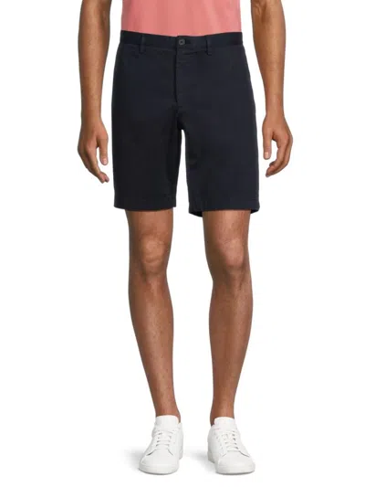 Theory Men's Zaine Solid Shorts In Baltic
