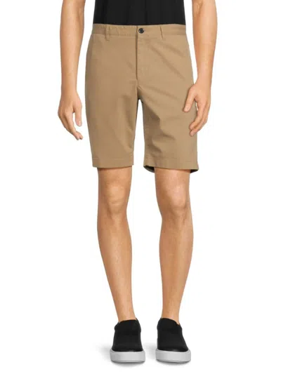 Theory Men's Zaine Solid Shorts In Beige Stone