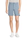 Theory Men's Zaine Solid Shorts In Heron Blue
