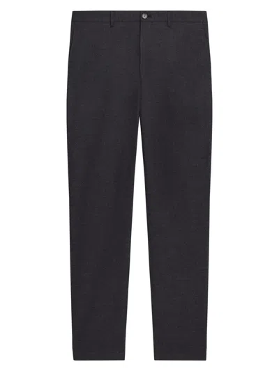 Theory Men's Zaine Twill Straight-leg Pants In Black
