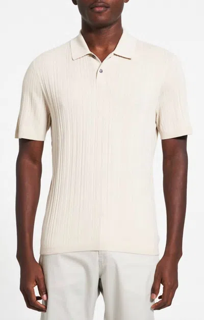 Theory Mendamian Polo In Cotton Sand