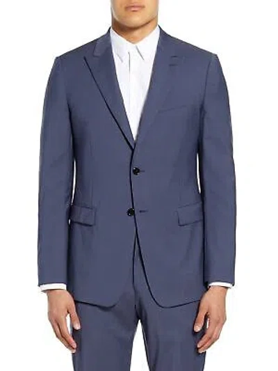Pre-owned Theory Mens Chambers Blue Single Breasted Slim Suit Separate Blazer Jacket 42l