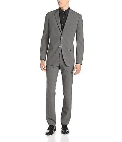 Pre-owned Theory Mens Tailor Two Button Blazer Jacket, Grey, 38 Regular In Gray