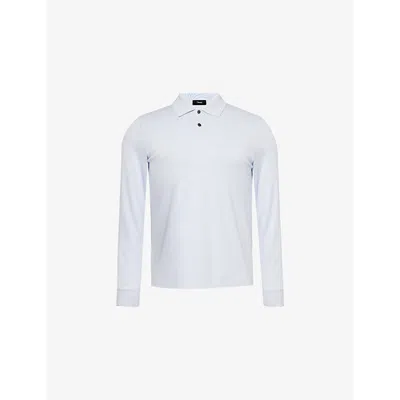 Theory Mens Olympic Goris Long-sleeve Stretch-modal Polo Shirt