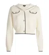 Theory Merino Wool-blend Hooded Cardigan