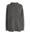 Theory Merino Wool-blend Hoodie In Grey
