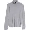 Theory Merino Wool Blend Turtleneck Sweater In Cool Heather Grey