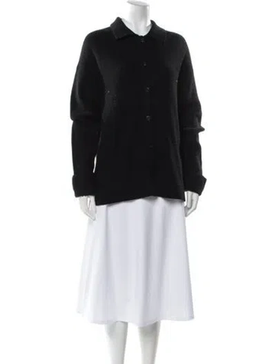 Pre-owned Theory Merino Wool Crew Neck Sweater In Blue