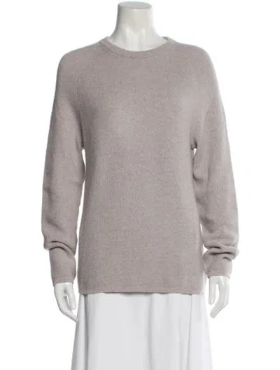 Pre-owned Theory Merino Wool Crew Neck Sweater In Gray