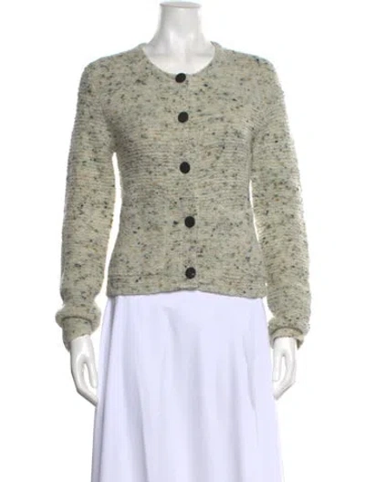 Pre-owned Theory Merino Wool Crew Neck Sweater In Neutral