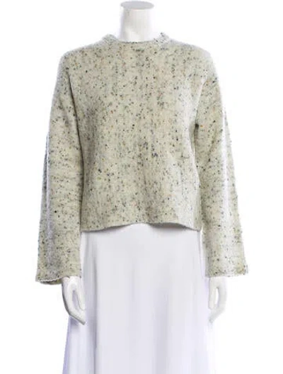 Pre-owned Theory Merino Wool Crew Neck Sweater W/ Tags In Gray