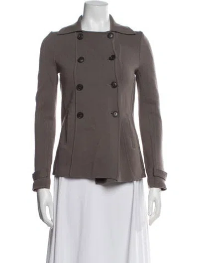 Pre-owned Theory Merino Wool Jacket In Neutral