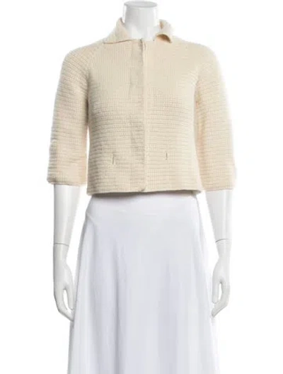 Pre-owned Theory Merino Wool Jacket In Neutrals