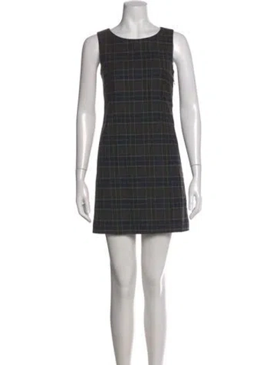 Pre-owned Theory Merino Wool Mini Dress In Multi