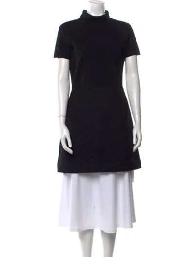 Pre-owned Theory Merino Wool Mock Neck Sweater W/ Tags In Black