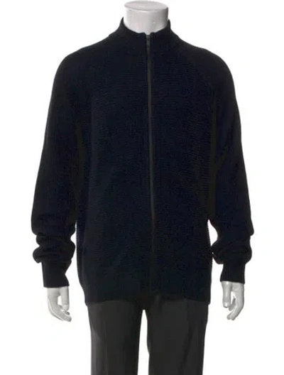 Pre-owned Theory Merino Wool Open Front Cardigan W/ Tags In Black
