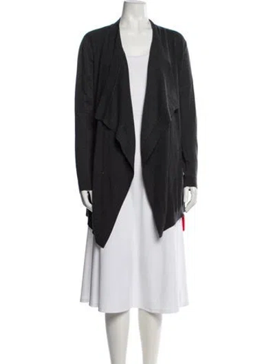 Pre-owned Theory Merino Wool Open Front Sweater W/ Tags In Gray