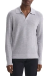 Theory Gray Hilles Polo In Vapor Melange