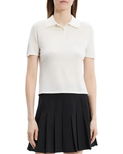 THEORY MERINO WOOL SLIM POLO SWEATER