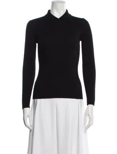 Pre-owned Theory Merino Wool Sweater In Black