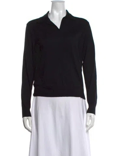 Pre-owned Theory Merino Wool Sweater In Black