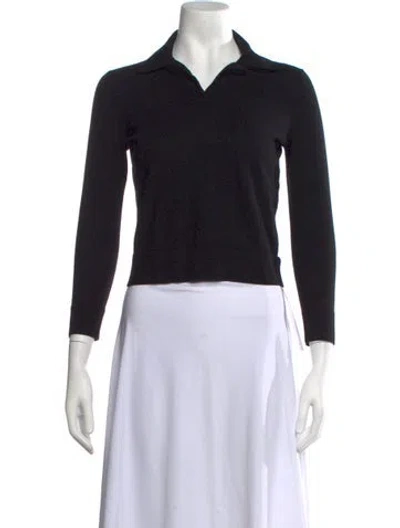 Pre-owned Theory Merino Wool Sweater In Black