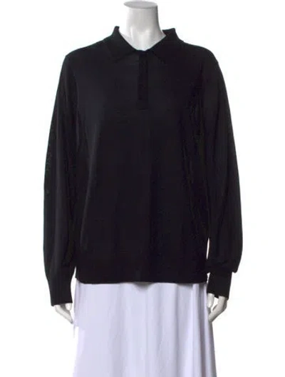 Pre-owned Theory Merino Wool Sweater In Black